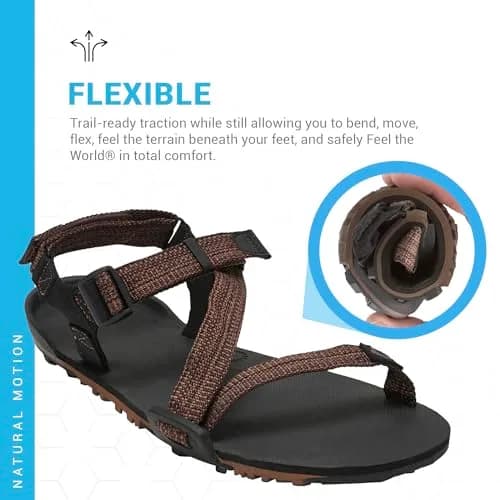 Xero Shoes Men's Z-Trail EV Barefoot Hiking Sandals 10mm (US 11 / EU 44) | Natural Movement & Protection thumbnail 5