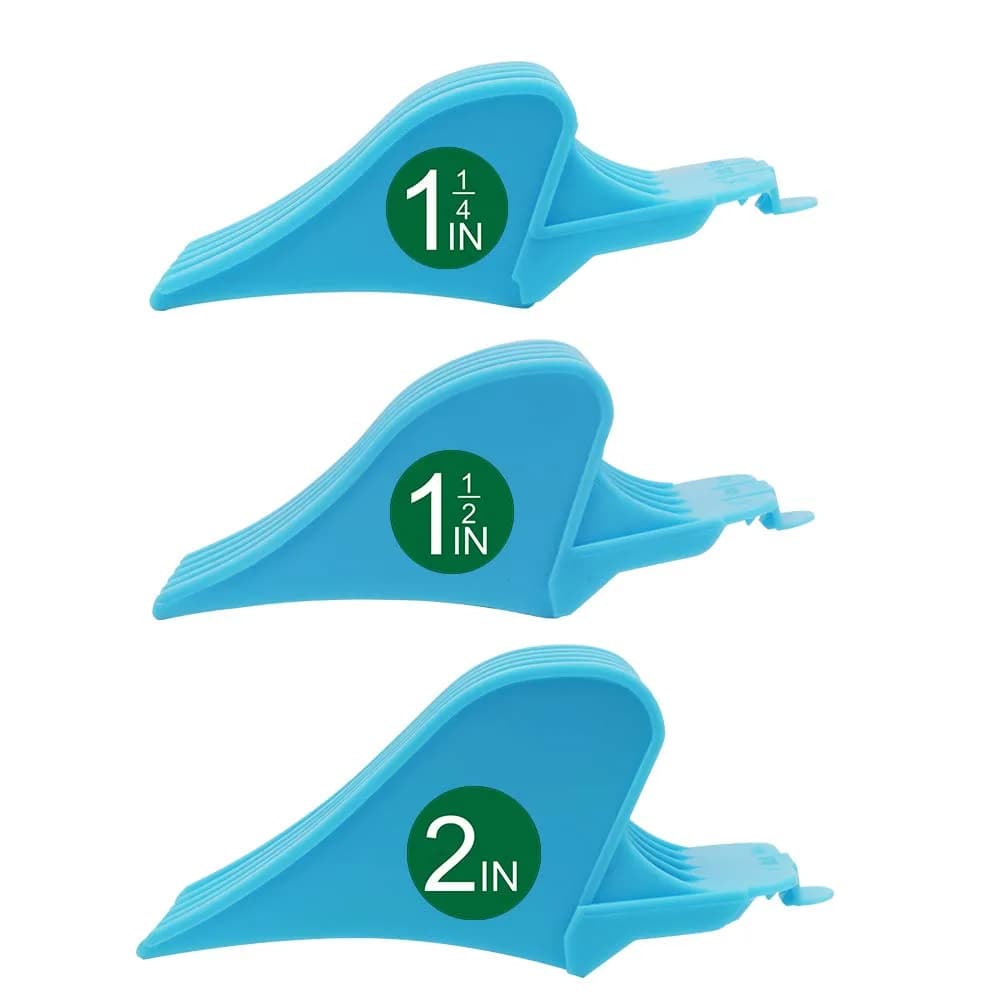 CR8GR8 Hair Clipper Guards, 3 Count | Fits Wahl Clippers, 2 Inch Long Style, Gray — Blue