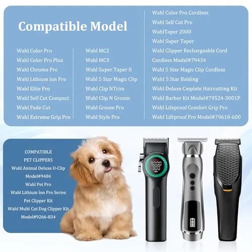 CR8GR8 Blue Hair Clipper Guides, 1.25" 1.5" 2" | Mega No.16 No.12 No.10 for Wahl Clippers thumbnail 7