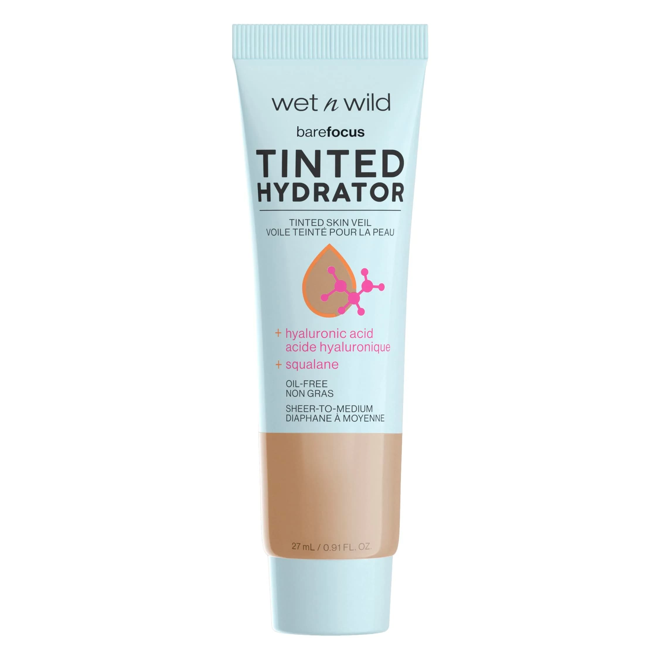 wet n wild Bare Focus Tinted Hydrator 0.91oz | Buildable, Hydrating Skin Veil with Hyaluronic Acid & Vegan Squalane - main product image