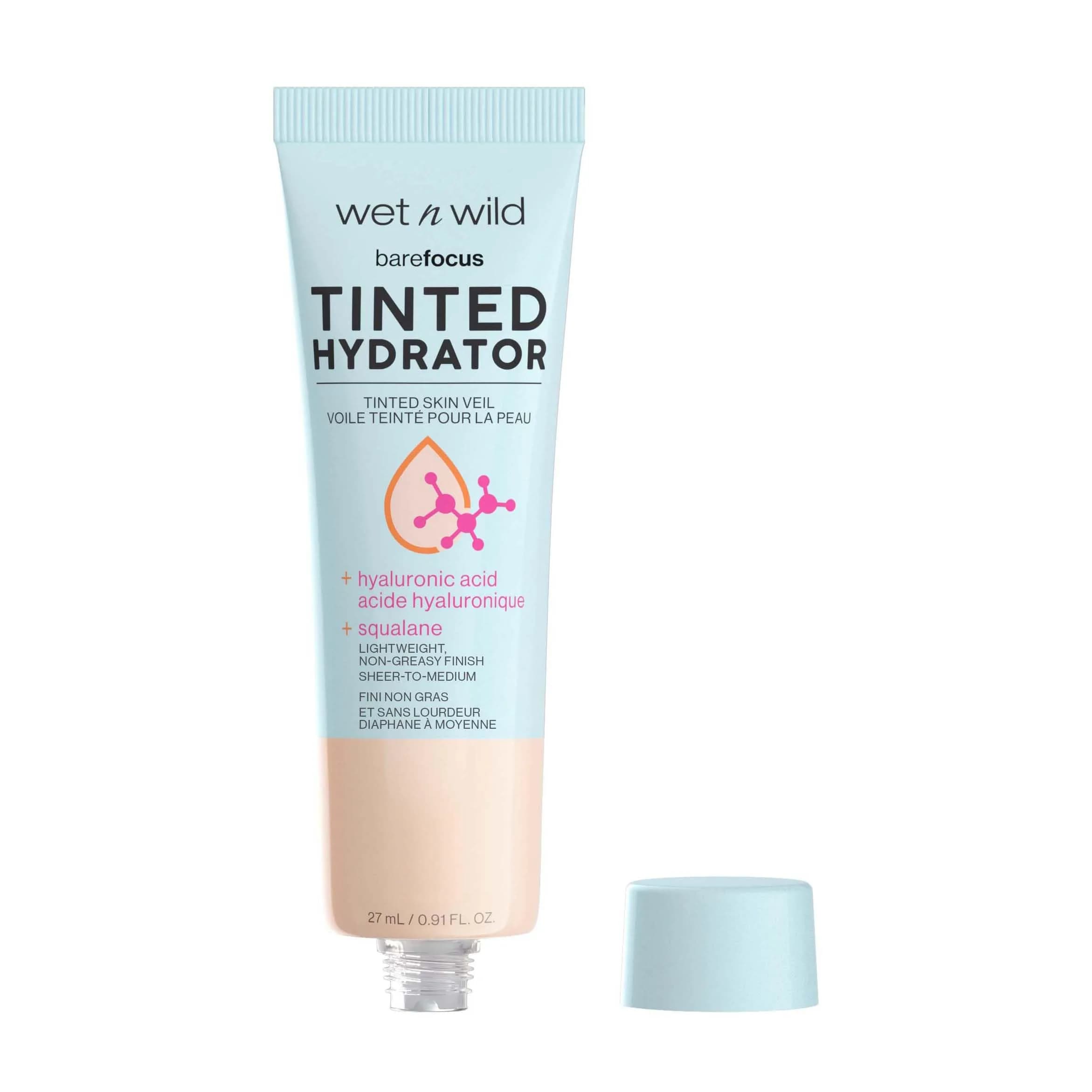 wet n wild Bare Focus Tinted Hydrator Skin Veil - Light Medium | Lightweight Tinted Moisturizer with Hyaluronic Acid & Vegan Squalane thumbnail 2