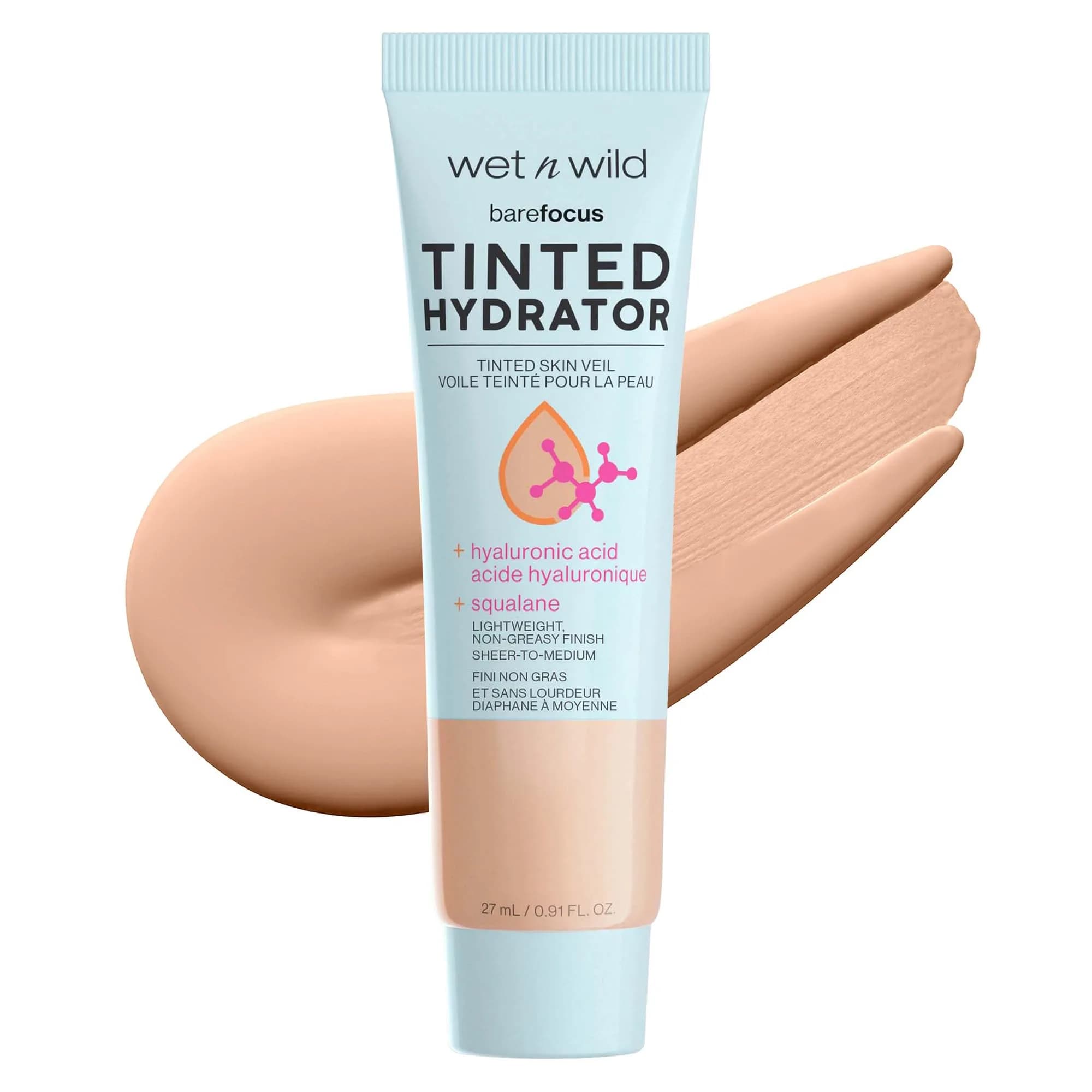 wet n wild Bare Focus Tinted Hydrator 0.91oz | Buildable, Hydrating, Semi-Matte Finish