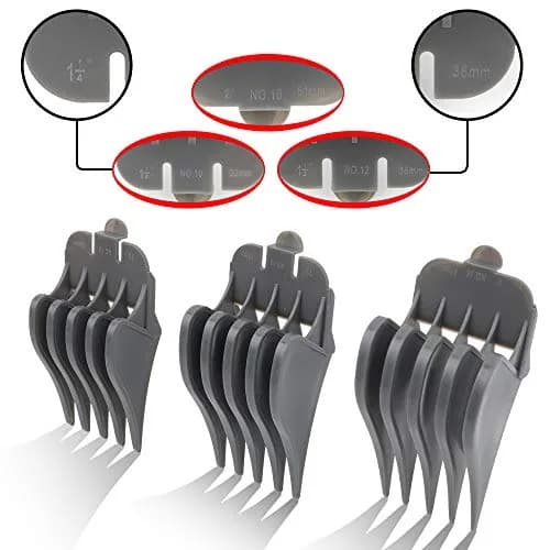 CR8GR8 Hair Clipper Guards, 3 Count | Fits Wahl Clippers, 2 Inch Long Style, Gray thumbnail 2