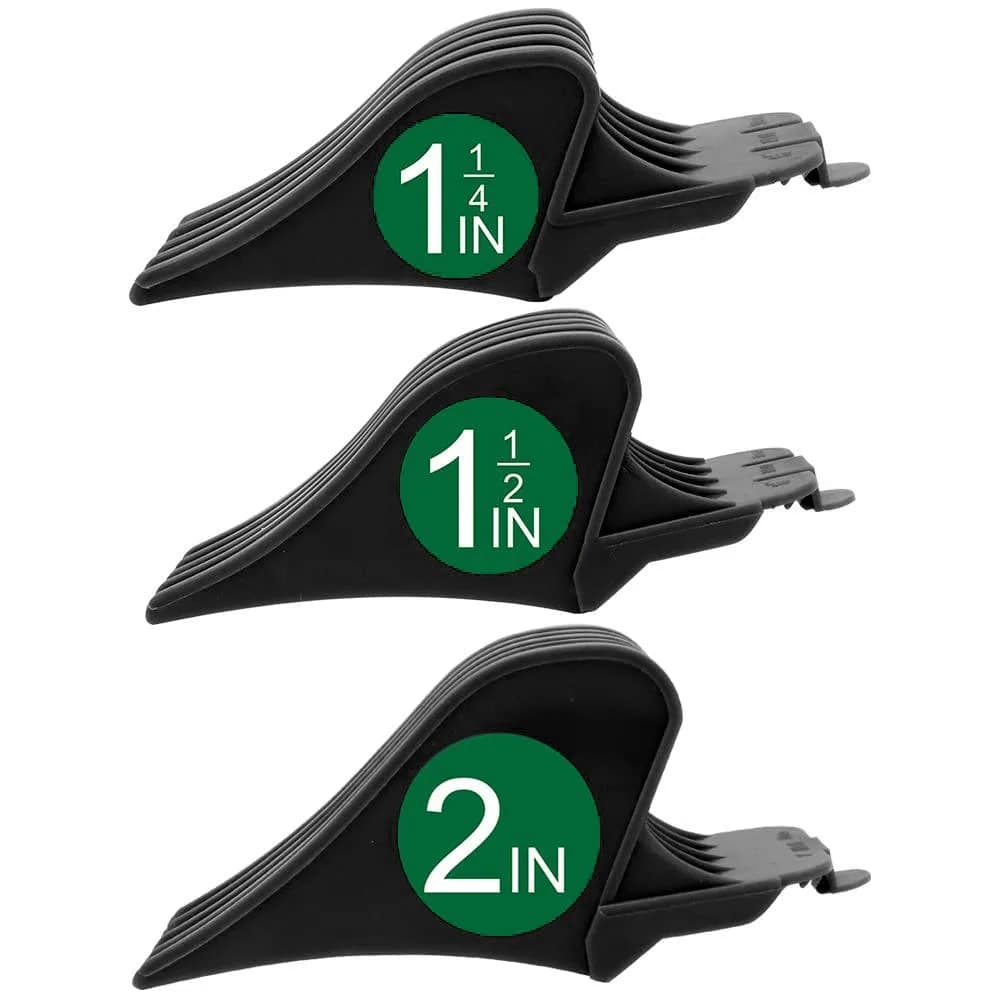 CR8GR8 Hair Clipper Guards, 3 Count | Fits Wahl Clippers, 2 Inch Long Style, Gray — Black
