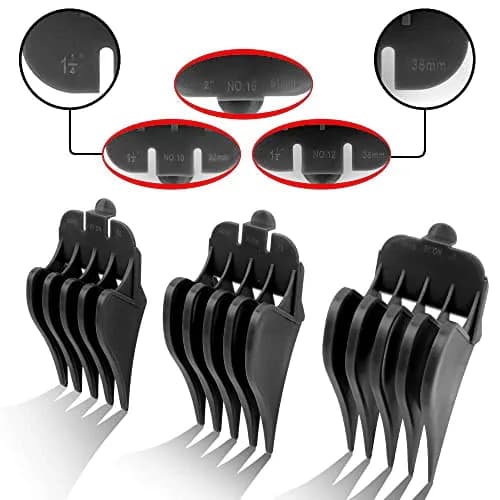 CR8GR8 Professional Hair Clipper Guards 1.25" 1.5" 2" | Fits Most Wahl Clippers (Black, 3-Count) thumbnail 2