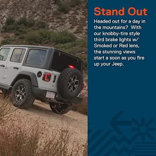 ONLINE LED STORE Vehicle Light Assembly for Jeep Wrangler JL 2018-2026 | IP67 Waterproof, OEM Fit, Red LED thumbnail 5