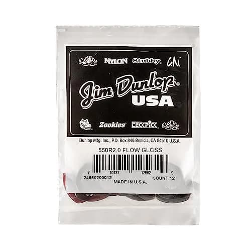 Jim Dunlop Flow® Gloss Pick 2.0MM | Precision, Speed & Long-Lasting Ultex thumbnail 4