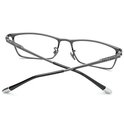 FONEX Titanium Square Eyeglass Frames for Men, 67mm Lens Width (2.64 in) | Ultralight Pure Titanium (IP Plating) thumbnail 6