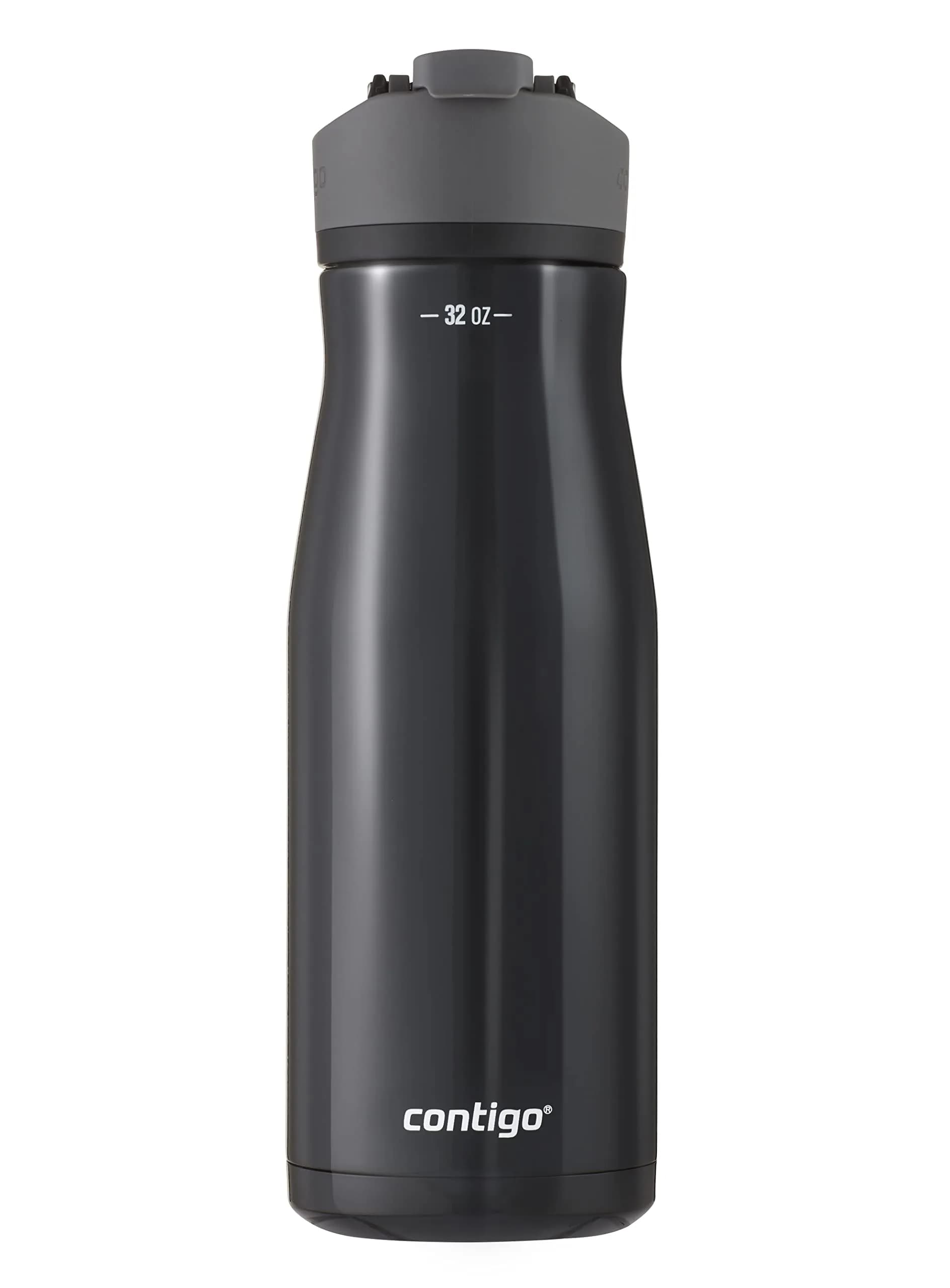 Contigo Cortland Chill 2.0 Stainless Steel Water Bottle 710ml | Spill-Proof, Keeps Drinks Cold 24H — Licorice / 32oz (Single Pack)