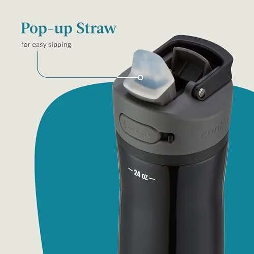 Contigo Ashland Chill Water Bottle 710ml (24oz) | Insulated Stainless Steel with AutoSpout Straw thumbnail 5