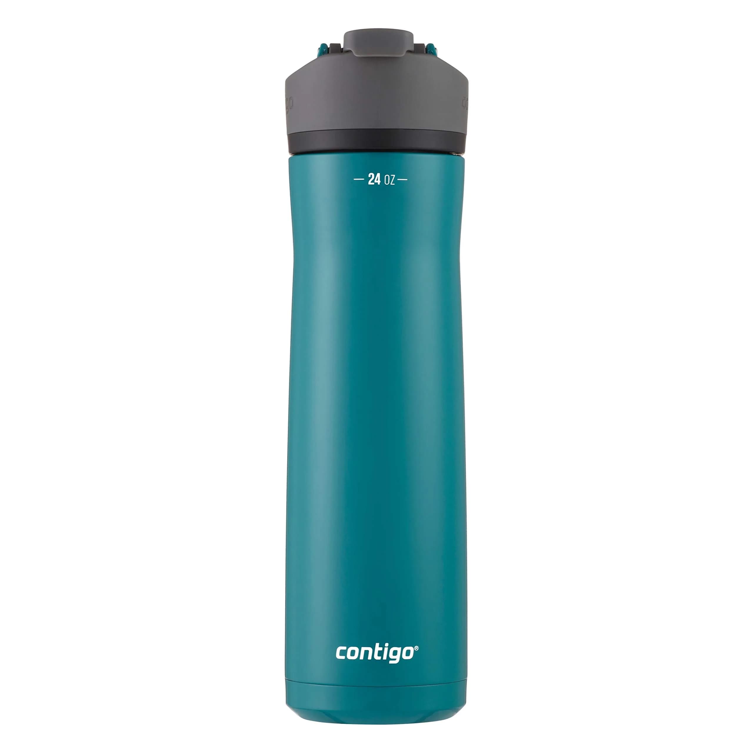 Contigo Cortland Chill 2.0 Stainless Steel Water Bottle 710ml | Spill-Proof, Keeps Drinks Cold 24H — Spirulina / 24oz (Single Pack)