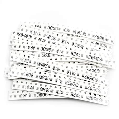 CHANZON 1200pcs 0805 SMD Resistor Kit 60 Values 0-10M ohm 1/8W | Precision Metal Film Resistors thumbnail 5