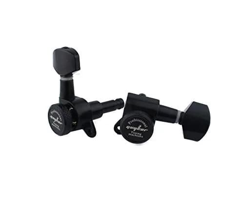 Guyker Guitar Locking Tuners (3L+3R) - 1:18 Gear Ratio, Black Hexagonal Handle | Sealed Die-Cast Metal Machine Heads for Electric/Acoustic Guitars thumbnail 4