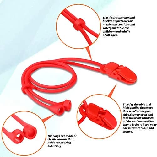 BBTO Hearing Aid Clips 4-Pack | Adjustable Anti-Loss Lanyards for Seniors & Adults thumbnail 6