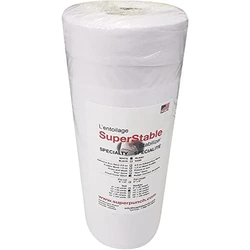 Superpunch Cloud Cover Stitch Backing White 30.48 cm x 22.86 m | Soft Iron-On Backing for Scratchy Embroidery thumbnail 1