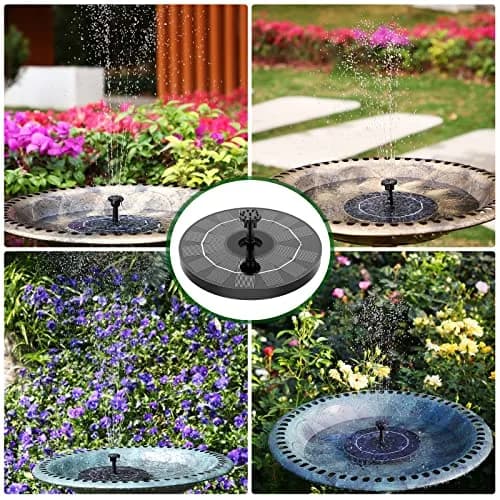 AISITIN 3.5W Solar Fountain with 6 Nozzles & 4 Fixer | Floating Outdoor Water Pump for Bird Baths, Gardens, Ponds thumbnail 8