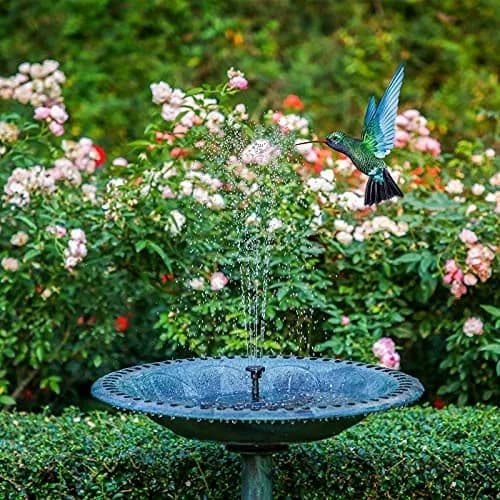 AISITIN 3.5W Solar Fountain with 6 Nozzles & 4 Fixer | Floating Outdoor Water Pump for Bird Baths, Gardens, Ponds thumbnail 2