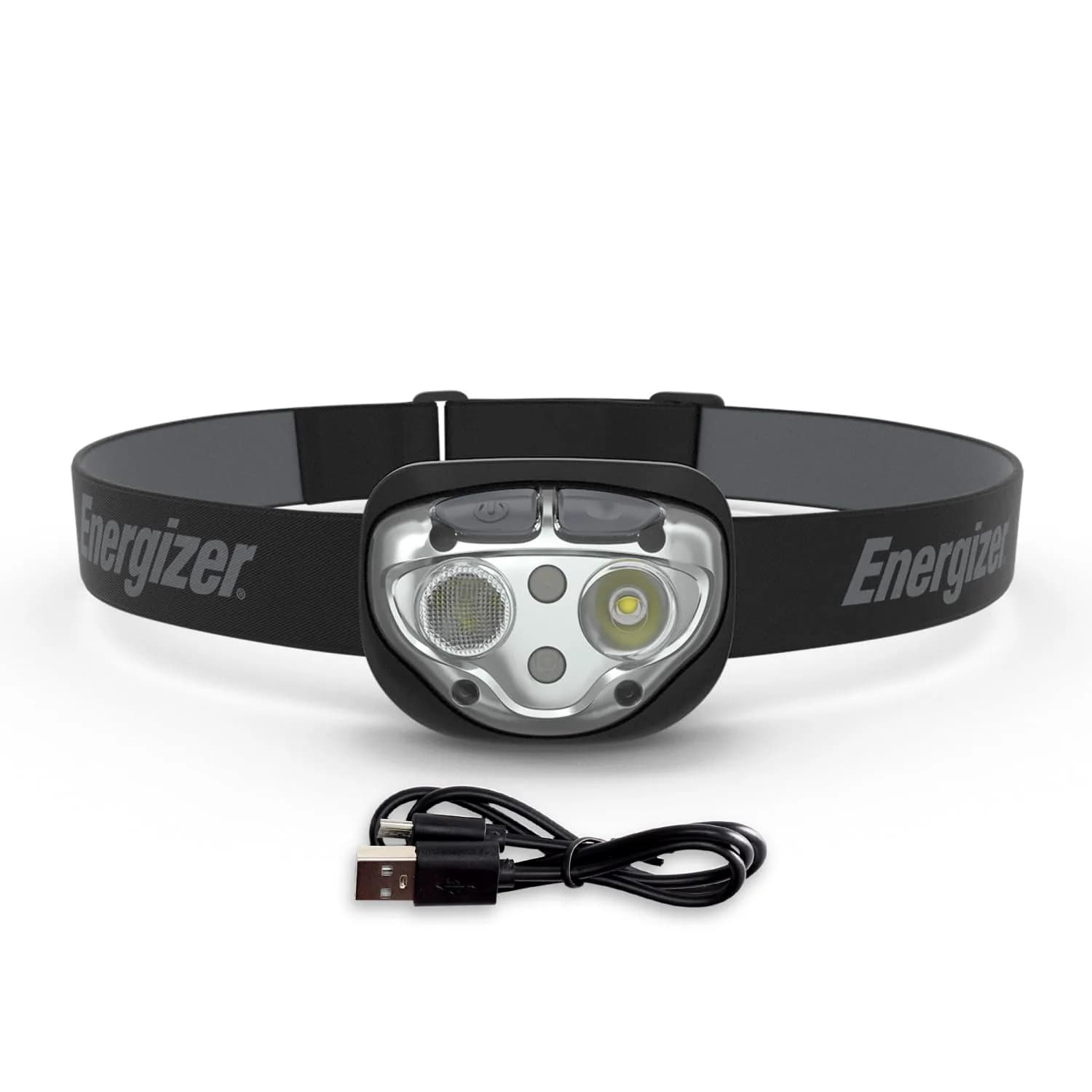 Energizer PRO-400 Headlamp Rechargeable | 380 Lumens, 7 Modes, IPX4 Water Resistant, USB Included