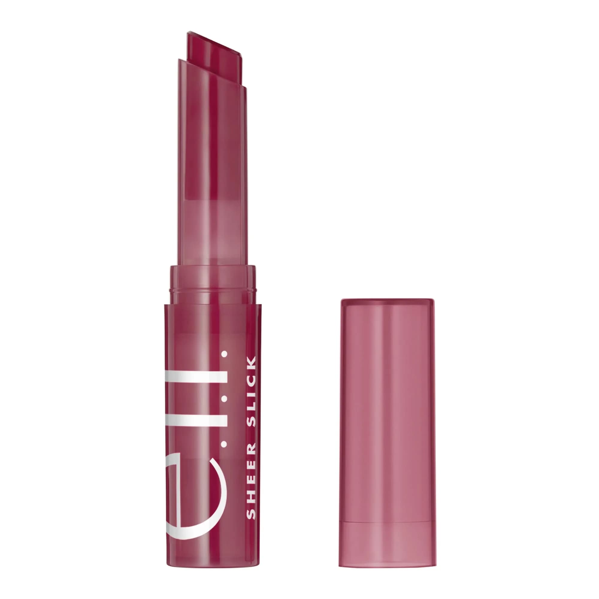 e.l.f. Sheer Slick Lipstick Black Cherry | Hydrating Lip Color with Vitamin E (2g / 0.06 Oz) - main product image