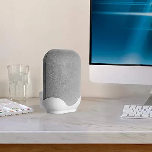 LeongLzt Ouligei Google Nest Audio Speaker Wall Mount Bracket White | Easy Install & Cable Management thumbnail 5