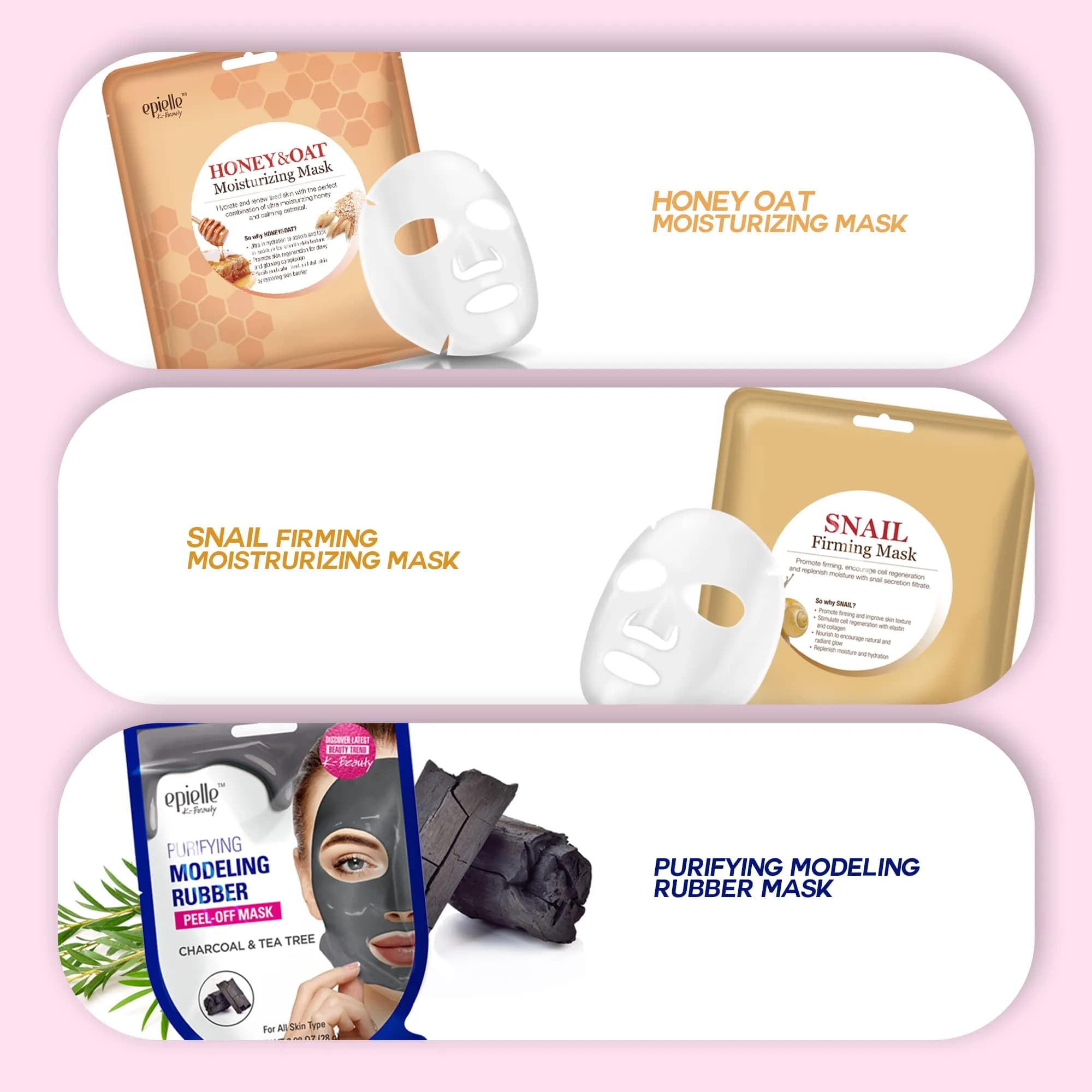 Epielle Home Spa Kit, 6 Relaxation Essentials for Radiant Skin, All-in-One Self Care Set, Korean Skin Care, Travel Friendly, Gift for Women thumbnail 4