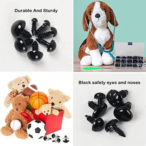 Yexixsr Safety Eyes and Noses for Amigurumi 566PCS | Assorted Sizes for Crochet Dolls & Plush Animals thumbnail 6