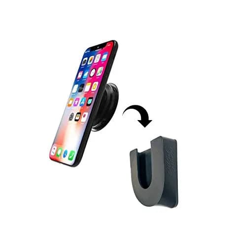 Cell Gel Mounts PopPro Mounting System | Reusable Flat Surface Mount for Socket & Ring Phone Grips (Black) thumbnail 6