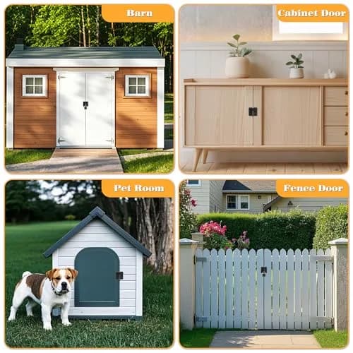 Alise Flip Latch Gate Latch Barn Door Lock Shed Door Latch, Matte Black, 1.6in (4cm) | Heavy Duty Stainless Steel Security thumbnail 7