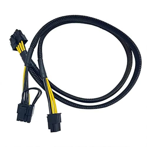 Zahara 10 Pin to 8+6 Pin PCIe GPU Power Adapter Cable 50cm (19.68 inches) for Dell Precision 5820 thumbnail 2