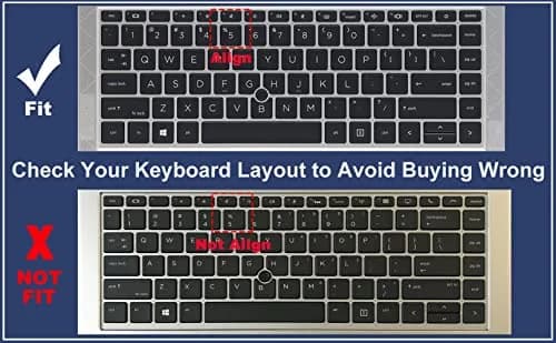 MUBUY-GOL Keyboard Cover for 14 Inch HP EliteBook 840 845 G7 G8 | Waterproof Dustproof Silicone thumbnail 2