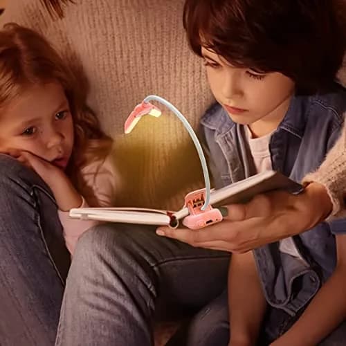 Vekkia 14 LED Rechargeable Book Light Pink | 70 Hrs Cordless Reading thumbnail 6