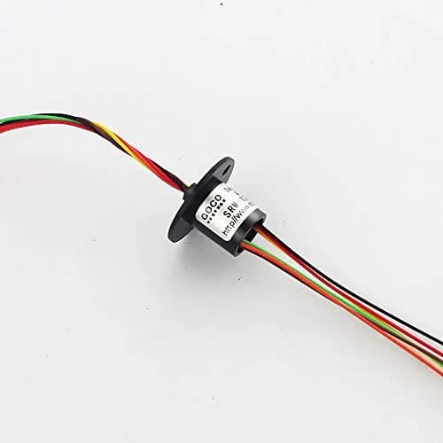 U Brands Slip Ring 12.5mm Diameter | Conductive Ring for Rotating Joints, 6 Wire, 2A, 220VAC/DC, -30°C to +80°C, Gold Contact thumbnail 3
