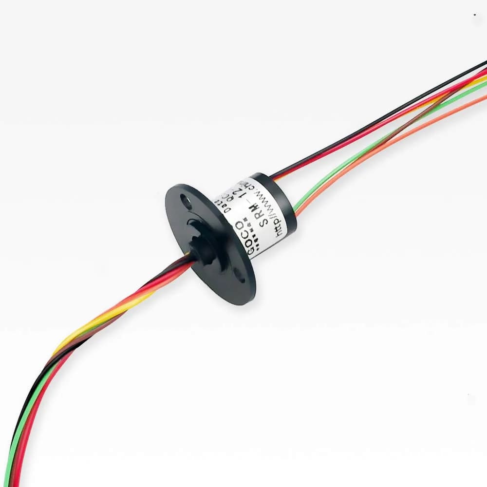 U Brands Slip Ring 12.5mm Diameter | Conductive Ring for Rotating Joints, 6 Wire, 2A, 220VAC/DC, -30°C to +80°C, Gold Contact
