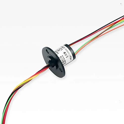 U Brands Slip Ring 12.5mm Diameter | Conductive Ring for Rotating Joints, 6 Wire, 2A, 220VAC/DC, -30°C to +80°C, Gold Contact thumbnail 1