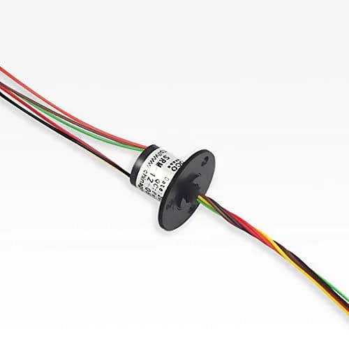 U Brands Slip Ring 12.5mm Diameter | Conductive Ring for Rotating Joints, 6 Wire, 2A, 220VAC/DC, -30°C to +80°C, Gold Contact thumbnail 2