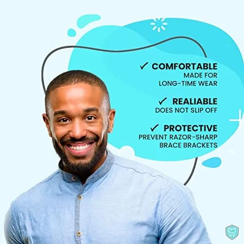 Fresh Knight Orthodontic Wax for Braces & Aligners - 50 Strips | Food Grade, Unscented, Multicolor thumbnail 8
