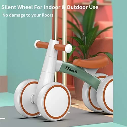 SEREED Baby Balance Bike Green 1.6kg (3.6 lb) | ASTM-Tested for Toddlers 12-24 Months thumbnail 5