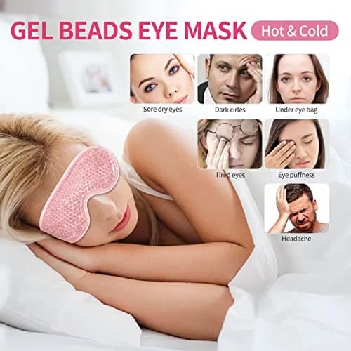 CONSGIJI Gel Eye Mask 2PCS Pink | Reusable Cold Therapy for Puffiness & Dark Circles thumbnail 6