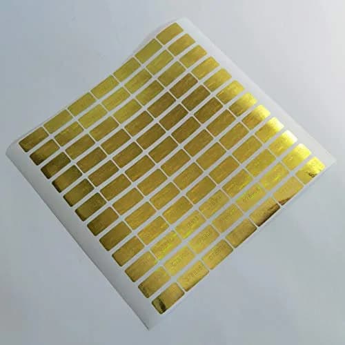 TLK&FBB Gold 580 Pcs Tamper Evident Seal Warranty Void Labels | 2cm x 1cm (0.787" x 0.39") thumbnail 6