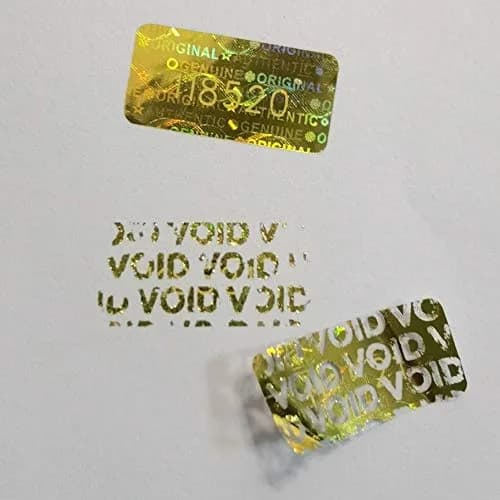 TLK&FBB Gold 580 Pcs Tamper Evident Seal Warranty Void Labels | 2cm x 1cm (0.787" x 0.39") thumbnail 7