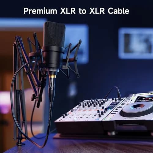 Cable Matters 2-Pack Premium XLR to XLR Cable, Microphone Cable, M-F, 15.24 m (50ft) | Balanced Audio for Studio & Stage thumbnail 2