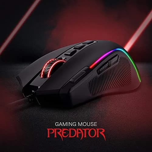 Redragon M612 Predator Wired RGB Optical Gaming Mouse 8000 DPI, 126g | 11 Programmable Buttons, Pixart P3104 Sensor thumbnail 2