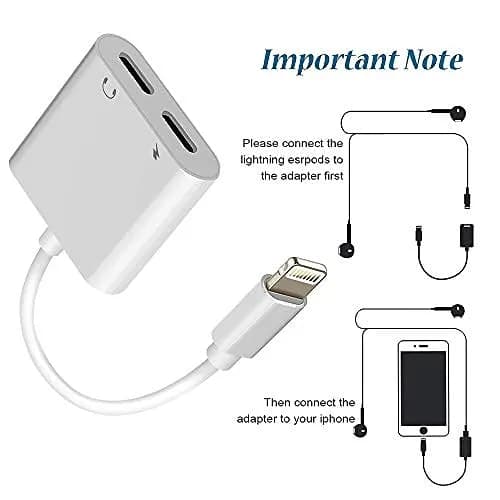 Belcompany MFi Certified Dual Lightning Adapter 2 Pack | Charge & Listen Simultaneously thumbnail 7