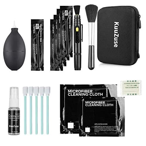 KuuZuse Camera Cleaning Kit for DSLR & APS-C Sensors | Microfiber Cloths, Lens Cleaner, Pen, Brush, Bag thumbnail 1