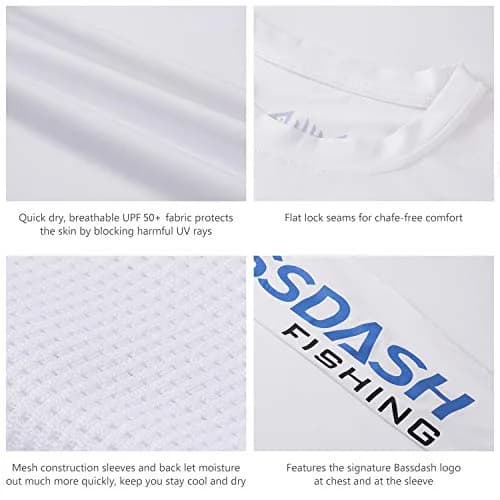 BASSDASH UV Sun Protection T-Shirt for Men | Long Sleeve UPF 50+ | Active Fishing & Hiking thumbnail 5