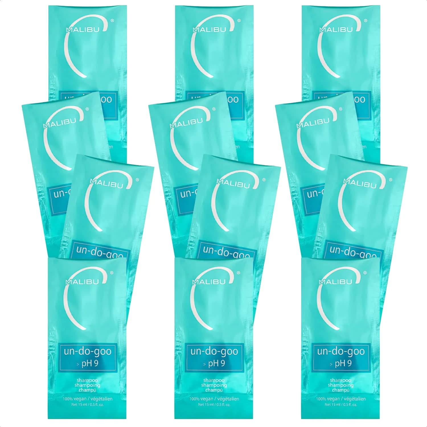Malibu C Un-Do-Goo Clarifying Shampoo 12 Packets | Sulfate-Free Resin & Product Build Up Remover for Chemically Treated Hair — Other