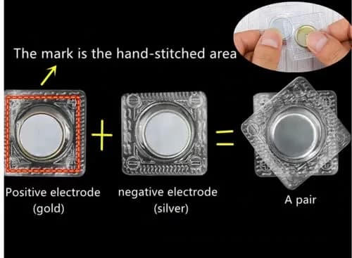 XILEWHZF Hidden Sew Magnetic Snaps 1.18 Inch (3cm) | 30 Pairs Invisible Purse Closure Fasteners | Strong PVC Magnet for DIY Craft Sewing thumbnail 3