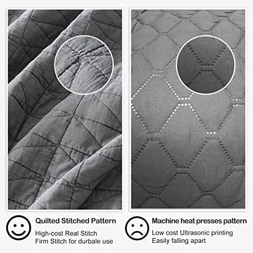 HORIMOTE HOME Quilt Set King Size | Ultra Soft Lightweight Microfiber Bedding thumbnail 6