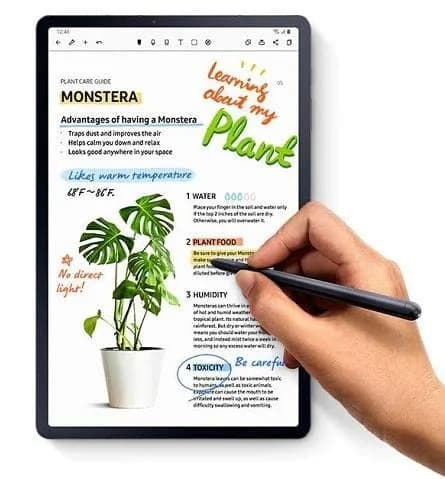 SLQ Replacement S Pen for Samsung Galaxy Tab S7/S7+ with Bluetooth, 4096 Pressure Levels, 5 Nibs & Tweezer (Mystic Black) thumbnail 4