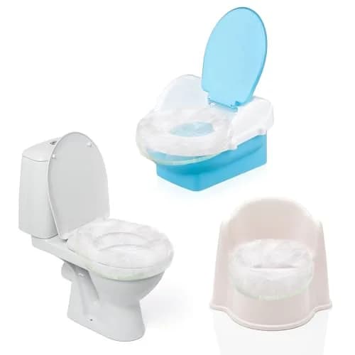 Tebery 200 Pack Portable Potty Chair Liners with Drawstring, Transparent PE Bags | Travel & Home Use thumbnail 7